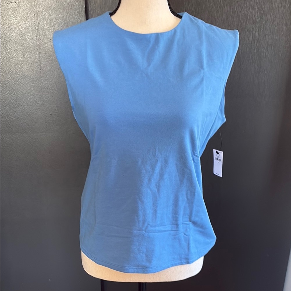 Blue Sleeveless Women's Top